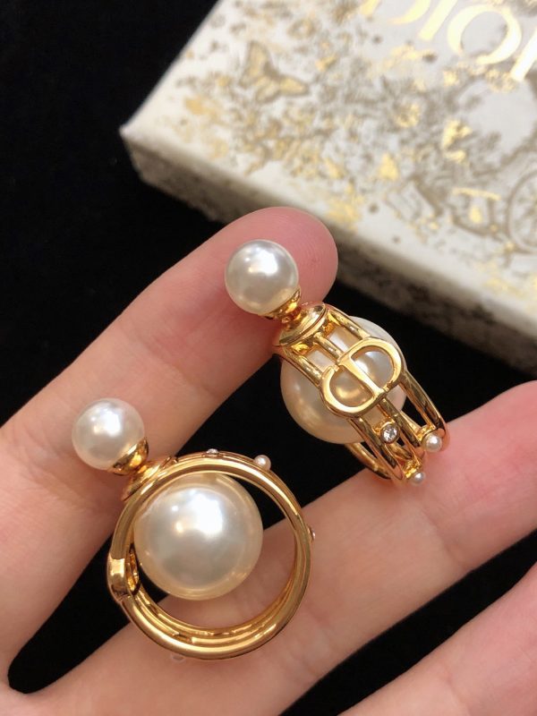 18K CD D-Backstage Earrings - 图片 4