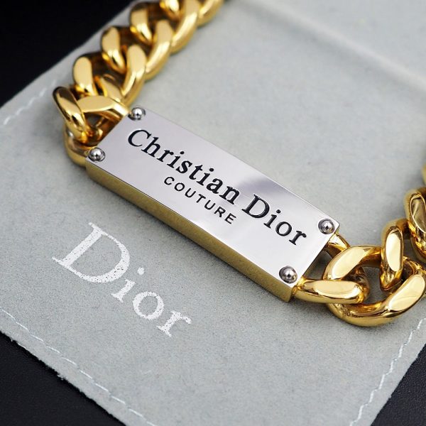 18K CD Chain Link Bracelet - 图片 4