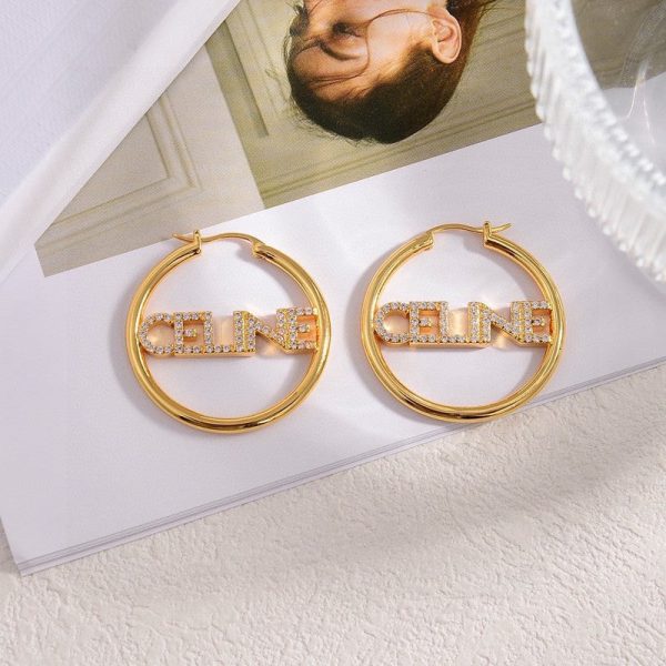 18K CE Coeur Diamond Earrings - 图片 5