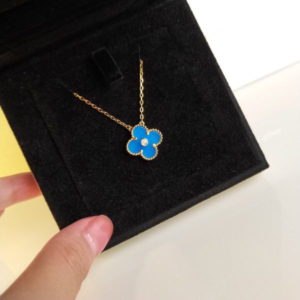 18K Vintage Alhambra Agent Clover Necklace - 图片 9