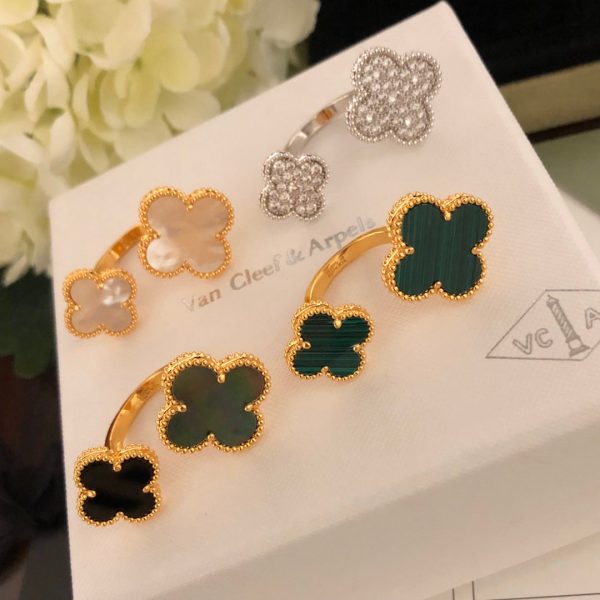 18K Magic Alhambra Mother Of Pearls Clover Ring - 图片 7