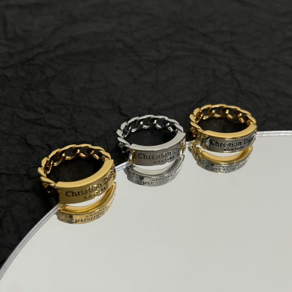 18K CD Couture Chain Link Ring - 图片 5