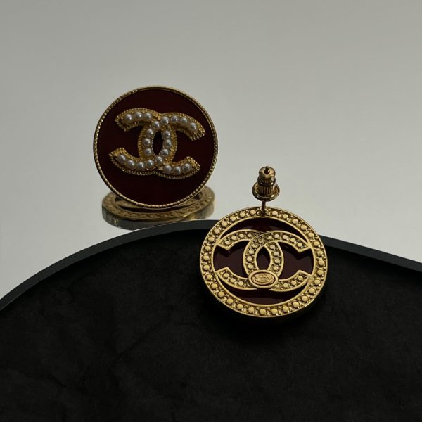 18K CC Red Earrings - Image 6