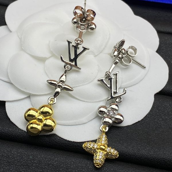18K Louis Blossom Long Earrings - 图片 6