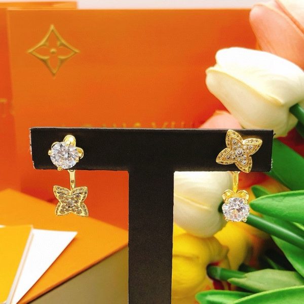 18K Louis Blossom Monogram Earrings - 图片 6