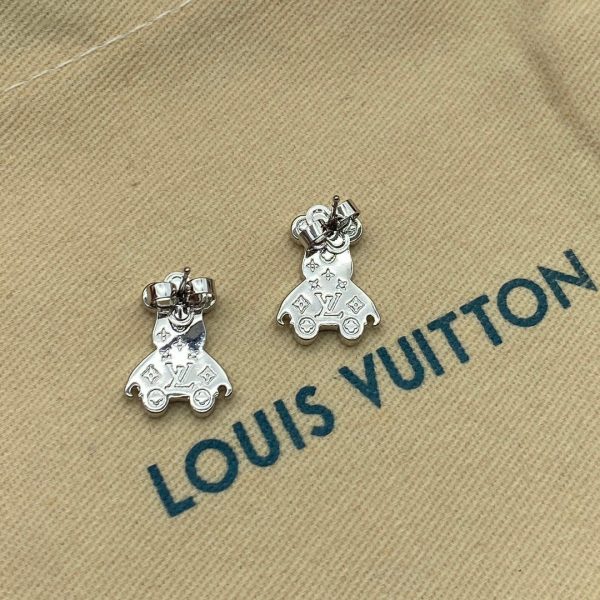 18K Louis Bear Earrings - 图片 6