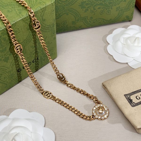 18K Double G Flower Necklace - 图片 6
