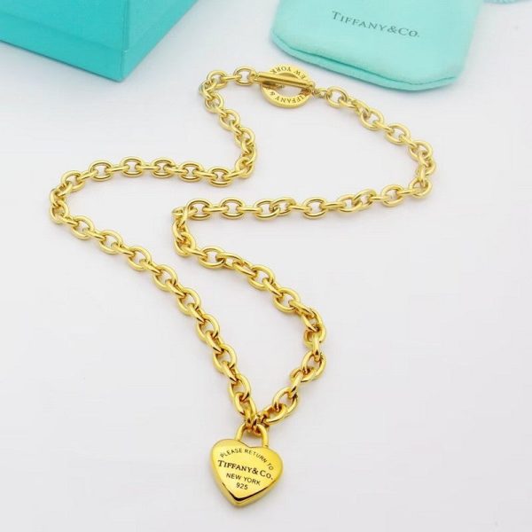 18K Return to Tiffany Full Heart Tag Chain Necklace - 图片 3