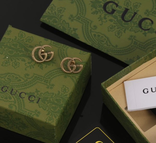 18K Double G Earrings - 图片 2