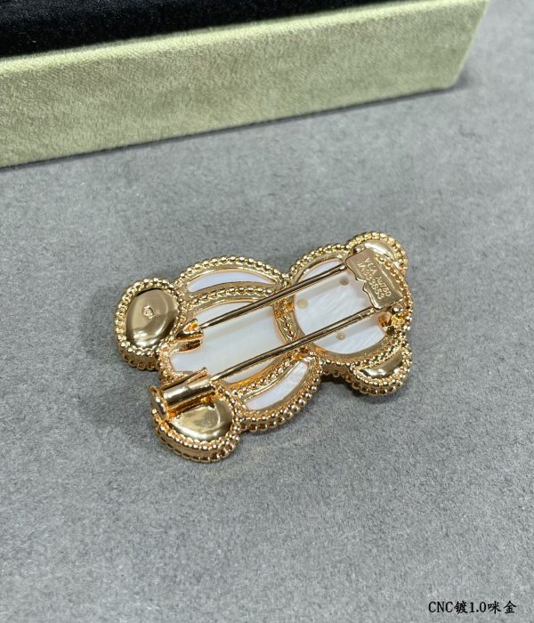 18K Lucky Animals Teddy Bear Clip Brooch - Image 6