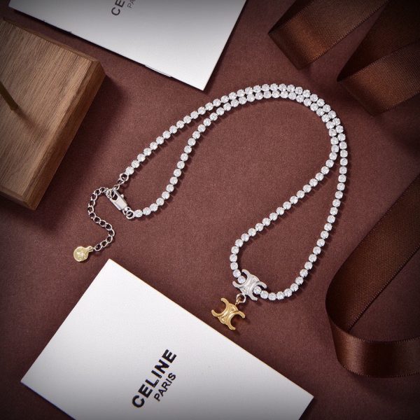 18K Triomphe Crystals Link Necklace - 图片 6