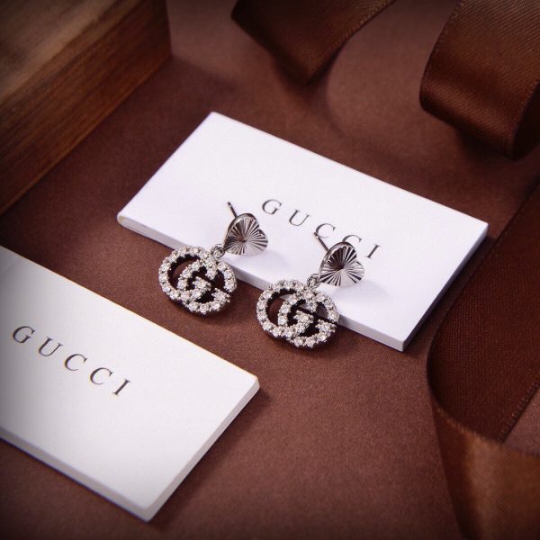 18K Double G Running Earrings - 图片 7