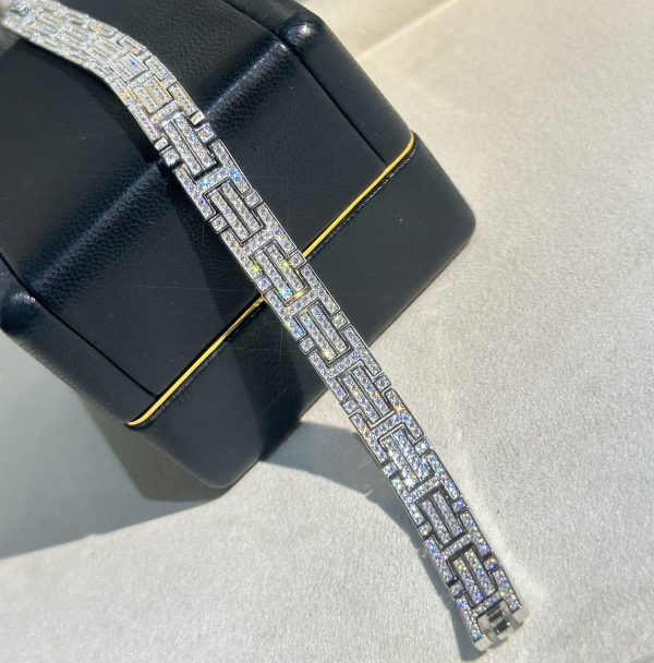 18K Diamond Chain H Bracelet - 图片 8