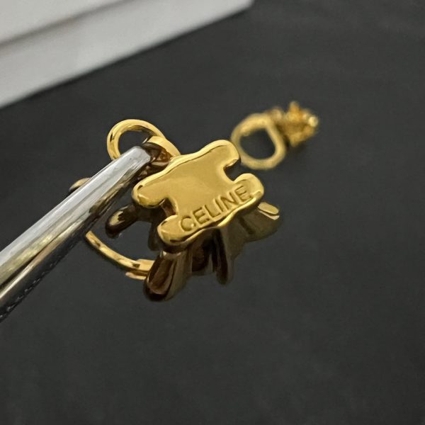 18K Triomphe Solitaire Earrings - 图片 6