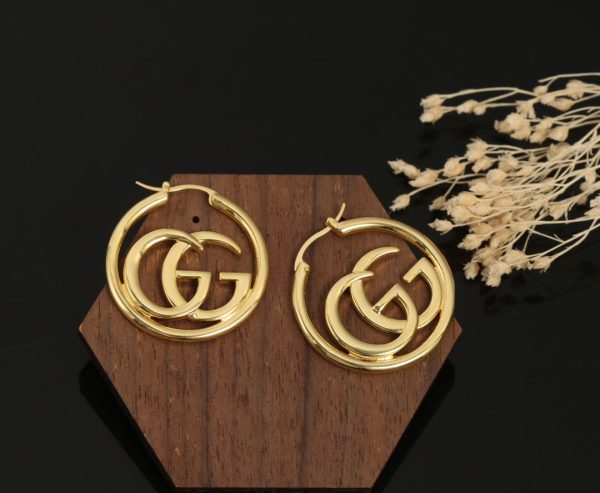 18K Double G Earrings