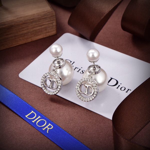 18K CD Tribales White Resin Pearls Earrings - 图片 5