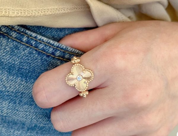 18K Vintage Alhambra Reversible Ring - 图片 8