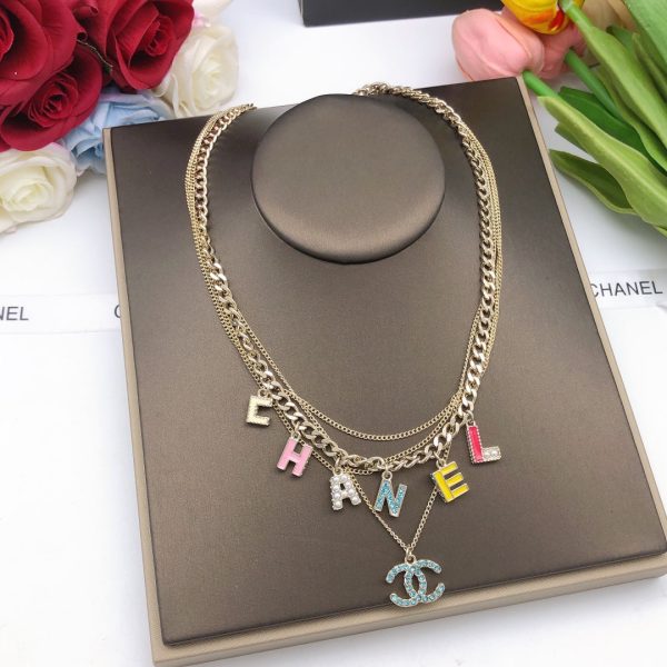 18K CC Color Typo Necklace - Image 3