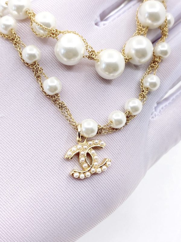18K CC Pearls Necklace - 图片 7