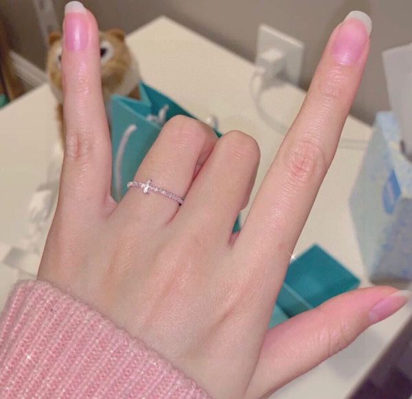 18K T Diamond Wire Ring - 图片 4