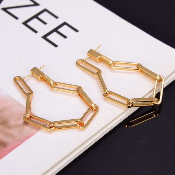 18K Triomphe Chain Earrings - Image 2