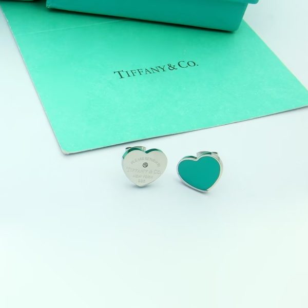18K Return to Tiffany Blue Heart Earrings - 图片 2