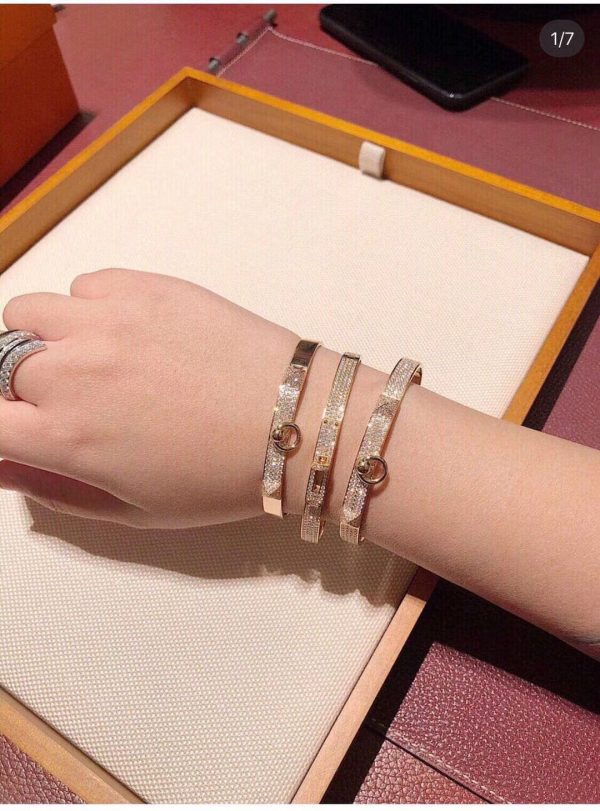 18K Collier De Chien Diamond H Bracelet - 图片 8