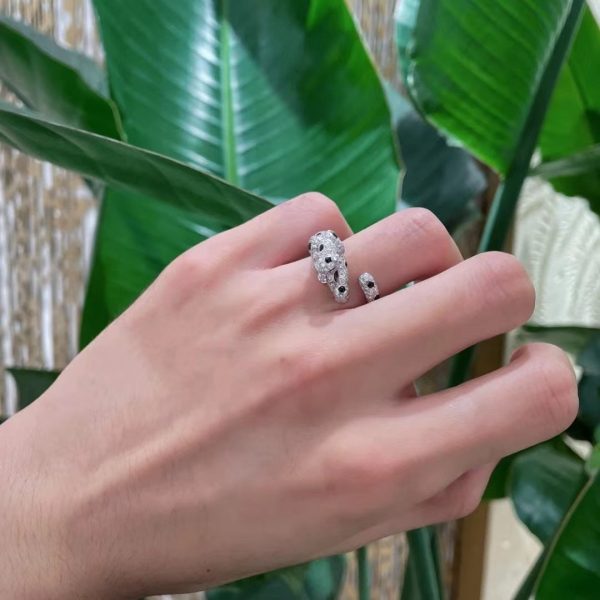 18K Panthère De Diamond Ring - 图片 8