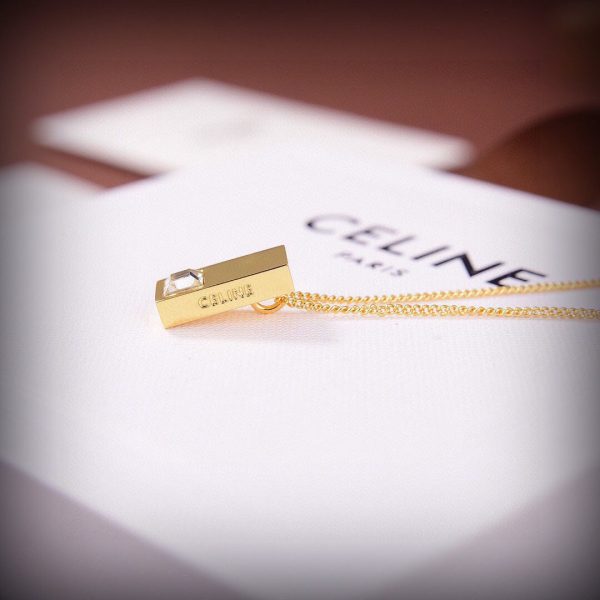 18K Triomphe Sentimental Double Square Diamond Necklace - 图片 9