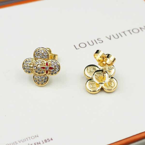 18k Louis Vivienne Diamond Earrings - 图片 12