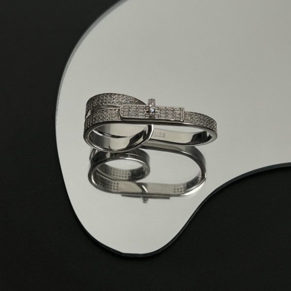 18K Kelly Gavroche Double H Ring - 图片 10