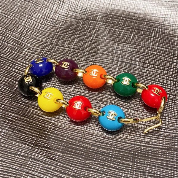 18K CC Color Beads Bracelet - 图片 5
