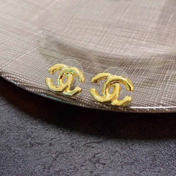 18K CC Gold Earrings - 图片 3