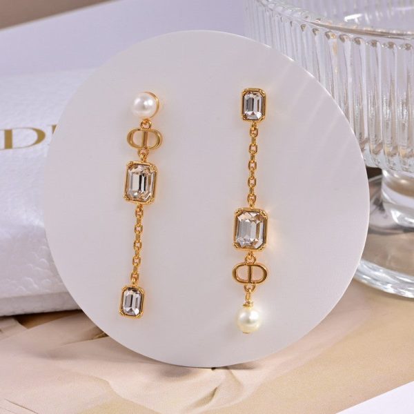 18K CD Tribales Crystal Earrings - 图片 6
