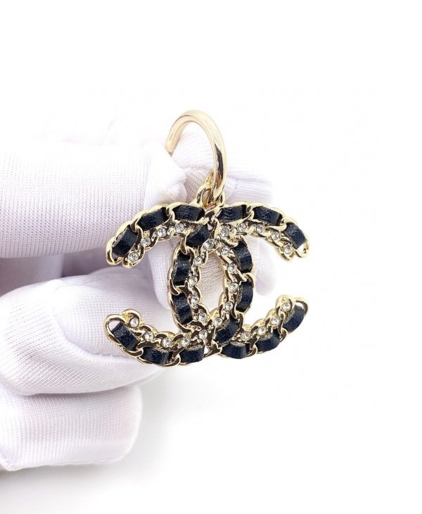 18K CC Leather Earrings - 图片 9