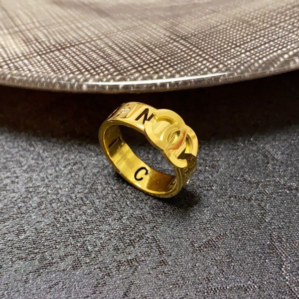 18K CC Yellow Gold Ring - 图片 5