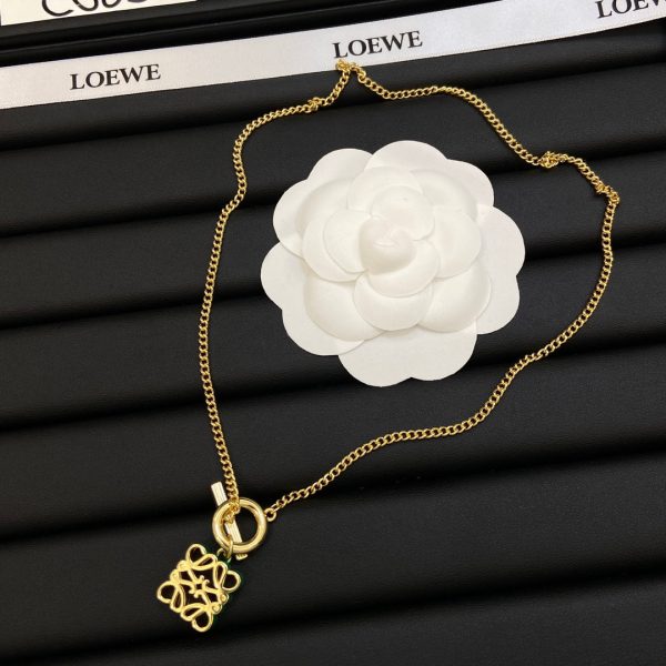 18K Anagram Pendant Necklace - Image 9