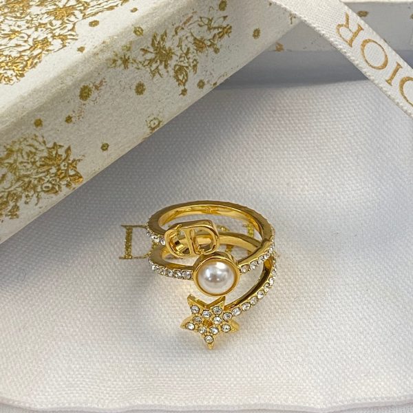 18K CD Star Pearl Ring - 图片 9
