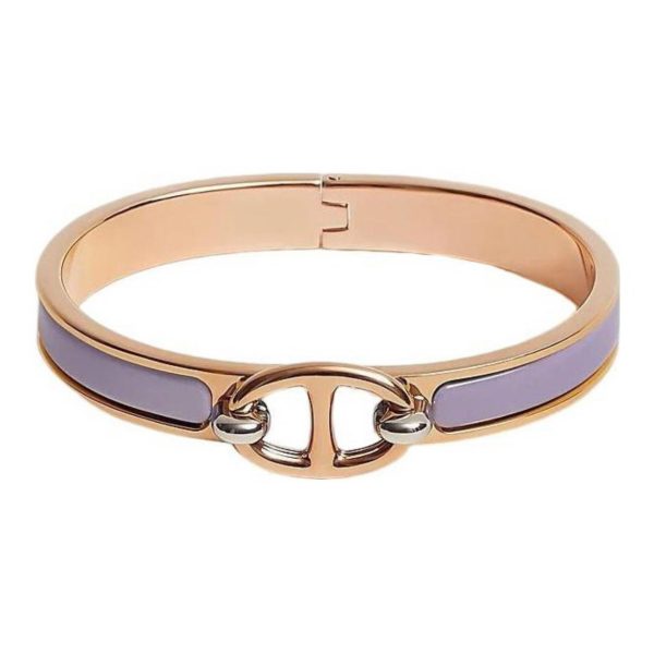18K Mini Clic Chaîne D'ancre H Bracelet - 图片 6