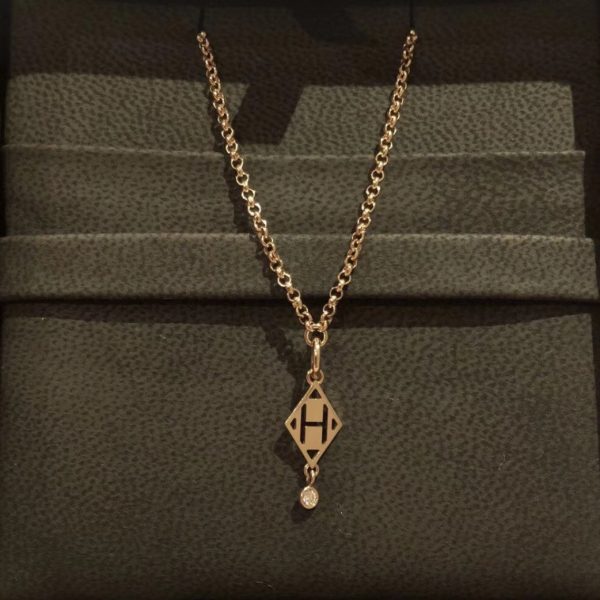 18K Gambade Pendant H Necklace - 图片 8