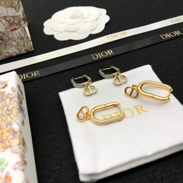 18K CD Diamond Earrings - 图片 7