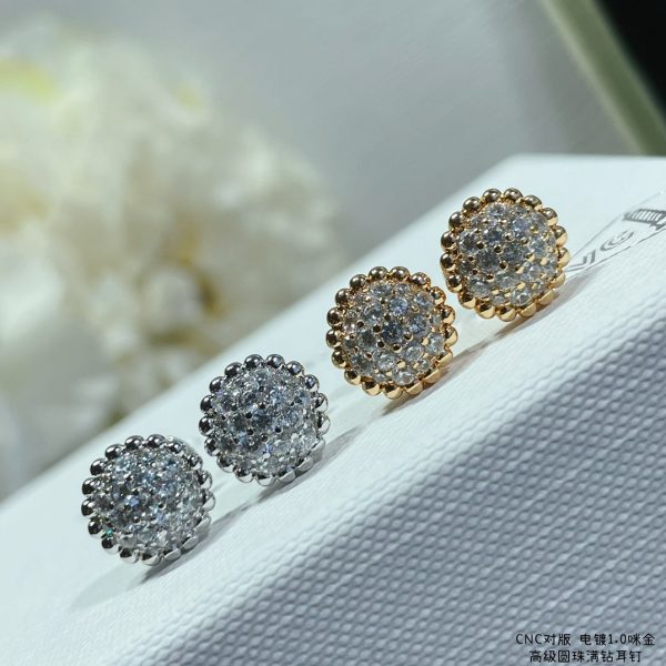 18K Perlée Diamonds Earrings - 图片 11