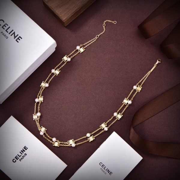 18K Triomphe Pearl Double Necklace - 图片 9