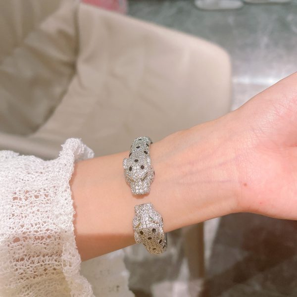 18K Panthère De Diamond Bracelet - 图片 2