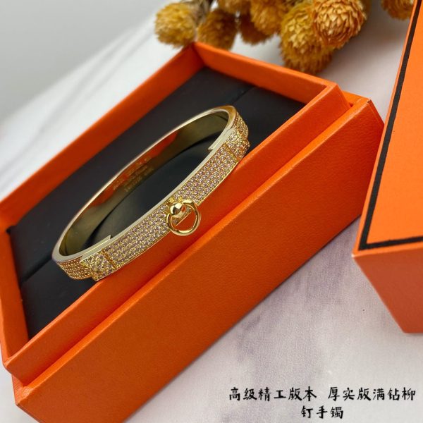 18K Collier De Chien Diamond H Bracelet - 图片 5