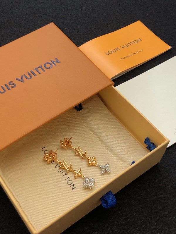 18K Louis Monogram Earrings - 图片 7