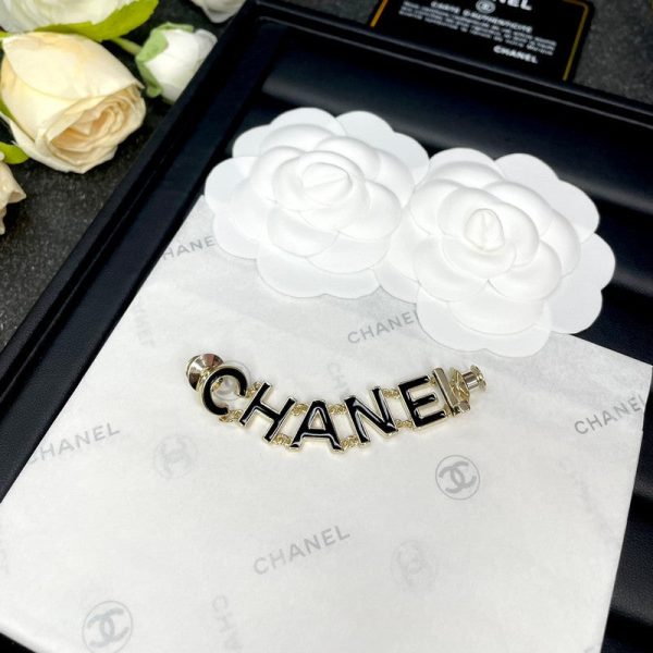18K CC Letter Brooch - 图片 6
