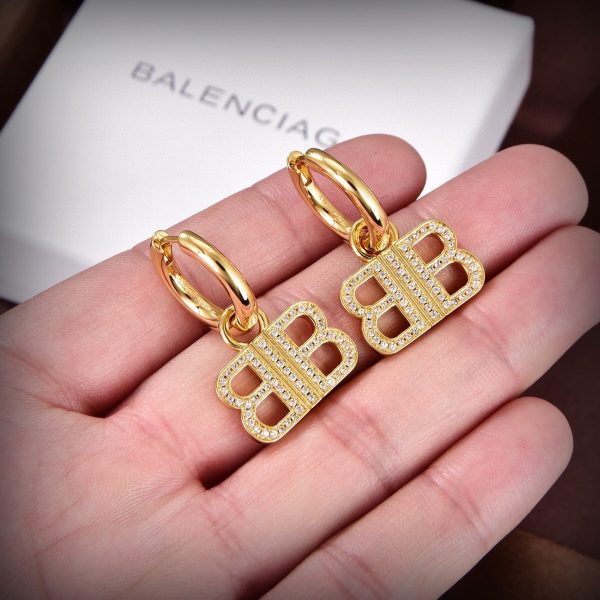 18K BB Pendant Earrings - 图片 3