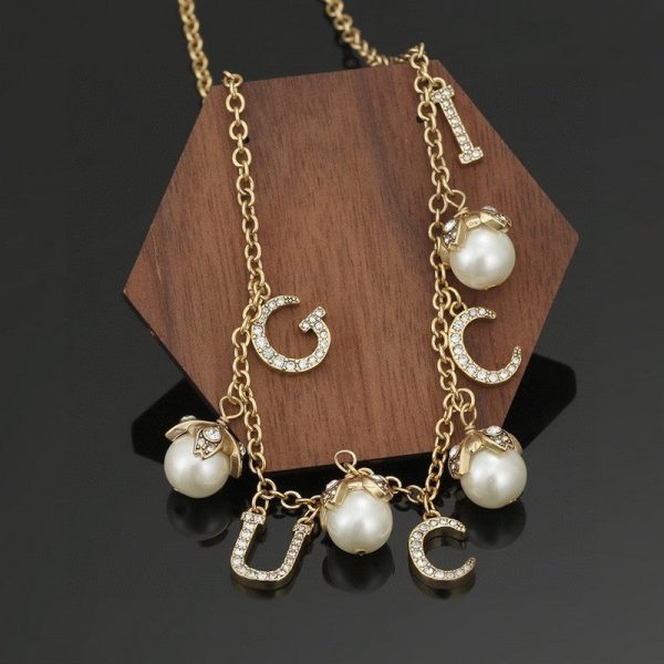 18K Double G Pearl Necklace - 图片 6