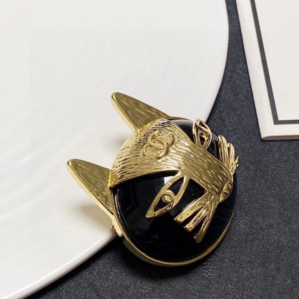 18K CC Cat Brooch - 图片 7